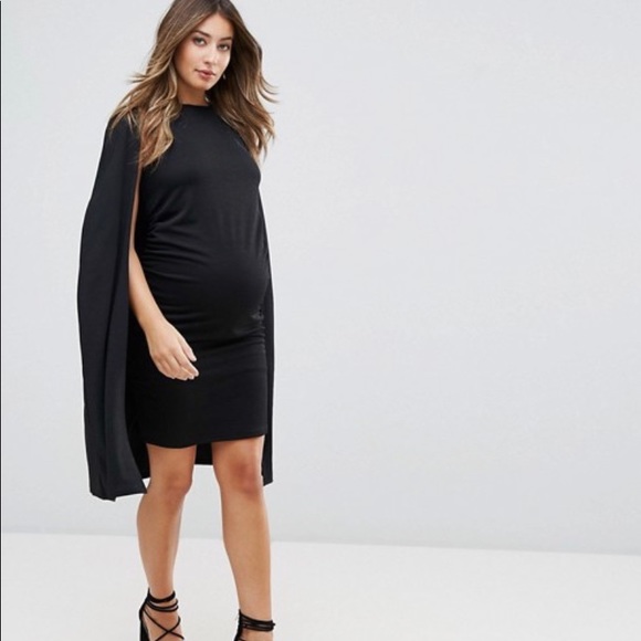 asos maternity cape dress